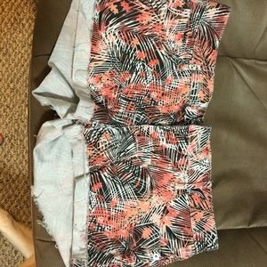 Guess Floral Jean Shorts